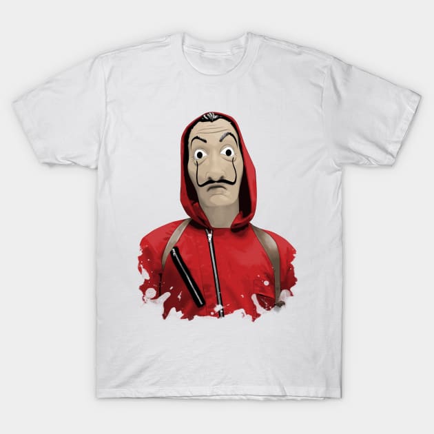 La Casa De Papel - Dali's Mask T-Shirt by Poison90